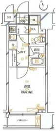 ガリシア銀座イースト 5階 間取り図