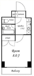 フォレシティ秋葉原 409 間取り図