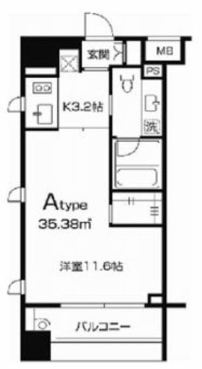 TLRレジデンス両国 601 間取り図