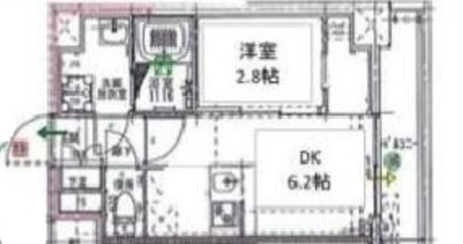 ドゥーエ浅草橋2 503 間取り図
