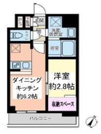 ドゥーエ浅草橋2 1003 間取り図