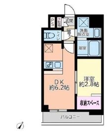 ドゥーエ浅草橋2 1103 間取り図