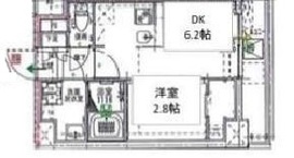 ドゥーエ浅草橋2 204 間取り図