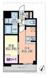 ドゥーエ浅草橋2 304 間取り図