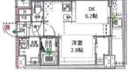 ドゥーエ浅草橋2 1104 間取り図