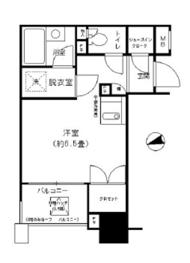 ファミール新宿グランスイートタワー 3階 間取り図