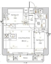 KNOTS浅草 6階 間取り図