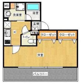 パレステュディオ中目黒 4階 間取り図