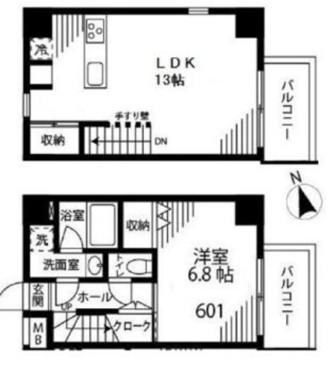 プリマヴェーラ小石川 601 間取り図