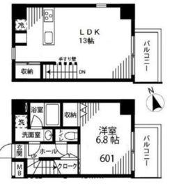 プリマヴェーラ小石川 601 間取り図