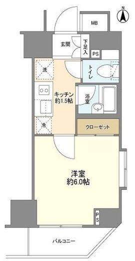 文京春日プラッツ 2階 間取り図