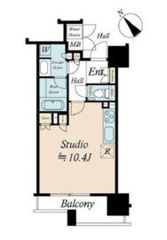 レフィール築地レジデンス 2階 間取り図