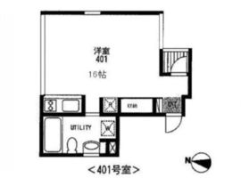 高輪U 401 間取り図