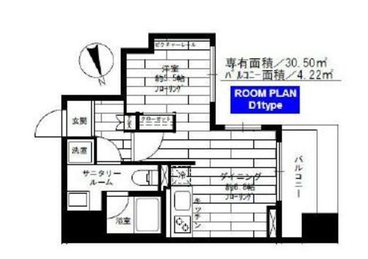 ステージグランデ蔵前 7階 間取り図