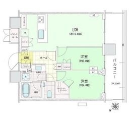 パークシティ武蔵小山ザタワー 18階 間取り図