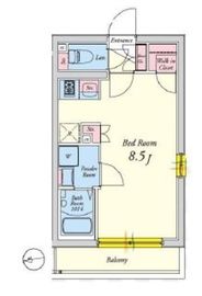 ルネサンスコート三軒茶屋カルム 204 間取り図