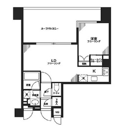シティハウス東京新橋 10階 間取り図