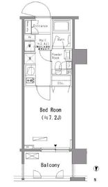 パークアクシス住吉 308 間取り図