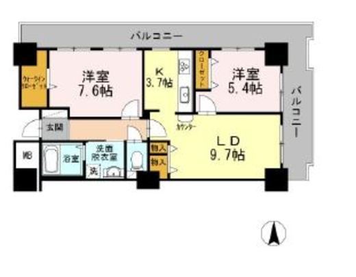 品川シーサイドビュータワー2 1409 間取り図