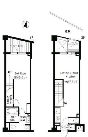 JMFレジデンス世田谷三宿 215 間取り図