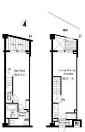 クロスレジデンス三宿 215 間取り図