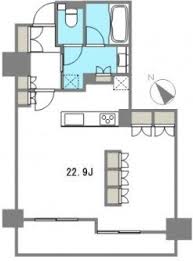 LaSante五反田 9F1 間取り図