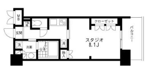 レジディア文京本郷 405 間取り図