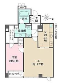 ミュゼダール御殿山 2階 間取り図