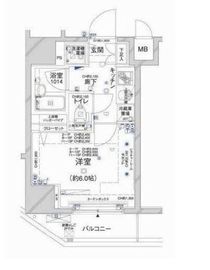 コンシェリア新橋 7階 間取り図