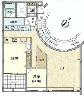 エクセラージュ神宮前 3階 間取り図