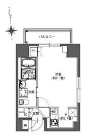 La Douceur東神田 (ラドゥセール東神田) 201 間取り図