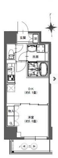 La Douceur東神田 (ラドゥセール東神田) 205 間取り図