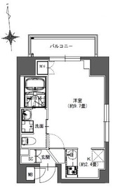 La Douceur東神田 (ラドゥセール東神田) 401 間取り図