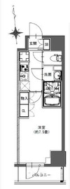 La Douceur東神田 (ラドゥセール東神田) 203 間取り図