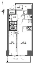 La Douceur東神田 (ラドゥセール東神田) 1201 間取り図