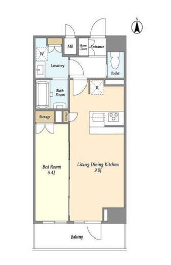 La Douceur東神田 (ラドゥセール東神田) 1202 間取り図