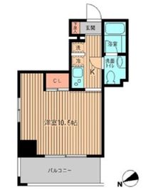 コンフォリア浅草駒形 304 間取り図