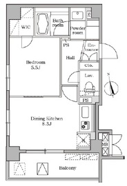 レジディア大井町2 501 間取り図