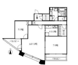 中目黒アトラスタワー 27階 間取り図