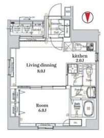 ログ銀座東 7階 間取り図