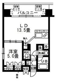 レジディア錦糸町 913 間取り図