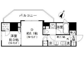 パークリュクス渋谷北参道mono 9階 間取り図