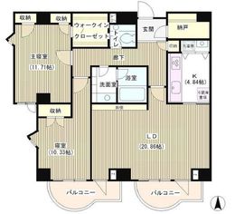 三番町ハウス 2階 間取り図