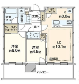 シティタワーズ東京ベイ 15階 間取り図