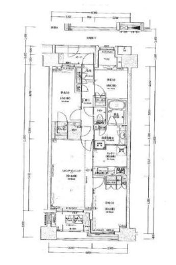 パークハウス新宿若松町 9階 間取り図