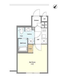 ウェルスクエアイズム武蔵小山SOUTH 203 間取り図