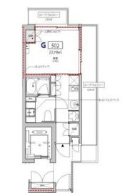 プラティーク不動前 502 間取り図