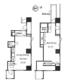 アクシア麻布 3階 間取り図