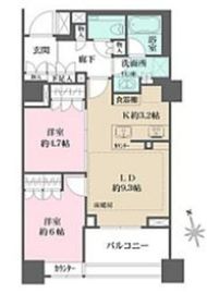 ザ・パークハウス早稲田 4階 間取り図