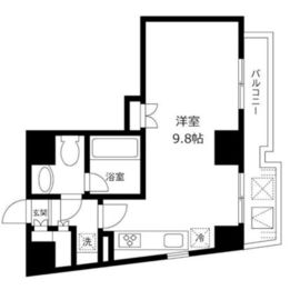 アーバンパーク麻布十番 405 間取り図